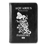 Aquarius Sign Passport Cover