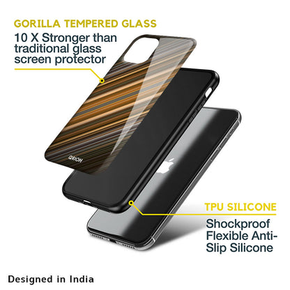 Diagonal Slash Pattern Glass Case for Apple iPhone XS Max