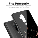 Floating Floral Print Glass Case for OnePlus 10T 5G