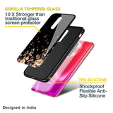 Floating Floral Print Glass Case for Realme 9 5G