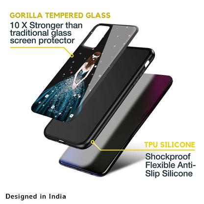 Queen Of Fashion Glass Case for Oppo Reno8 5G