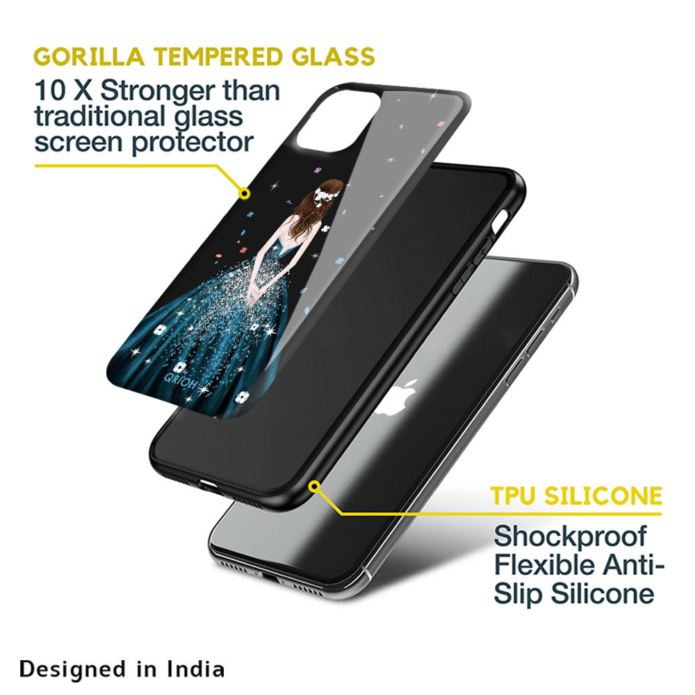 Queen Of Fashion Glass Case for Apple iPhone XS Max
