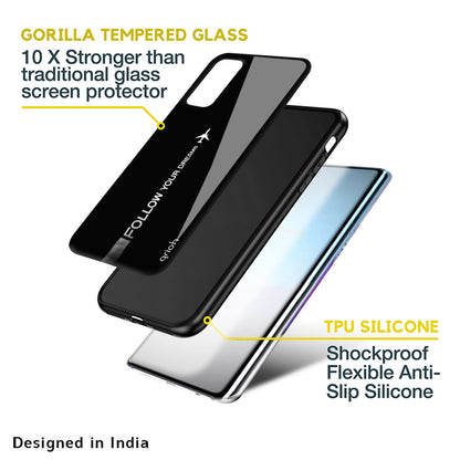 Follow Your Dreams Glass Case for Samsung Galaxy A50