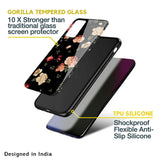 Black Spring Floral Glass Case for Oppo F11 Pro