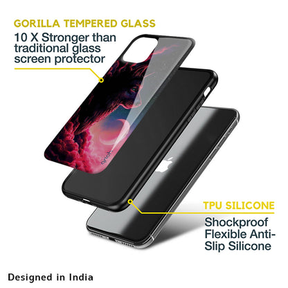 Moon Wolf Glass Case for Apple iPhone XS Max