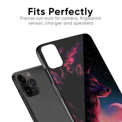 Moon Wolf Glass Case for Apple iPhone XS Max