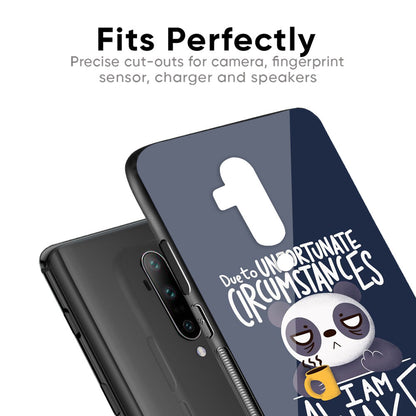 Struggling Panda Glass Case for OnePlus 10T 5G