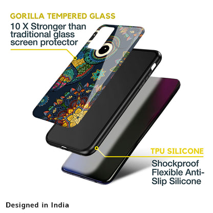 Owl Art Glass Case for Oppo A36