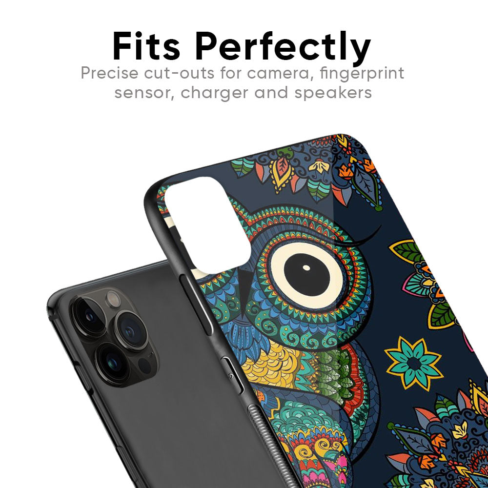 Owl Art Glass Case for Apple iPhone 12 Pro Max
