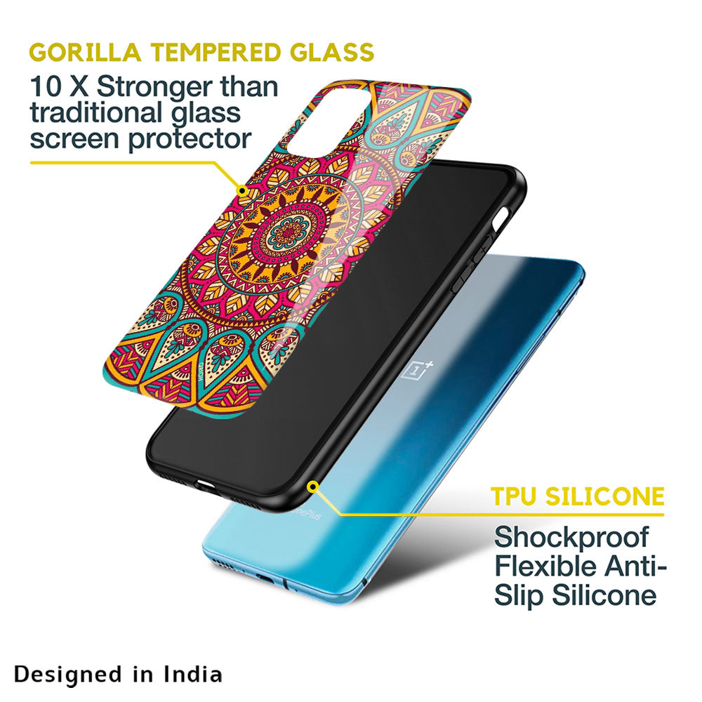 Elegant Mandala Glass Case for OnePlus 10T 5G
