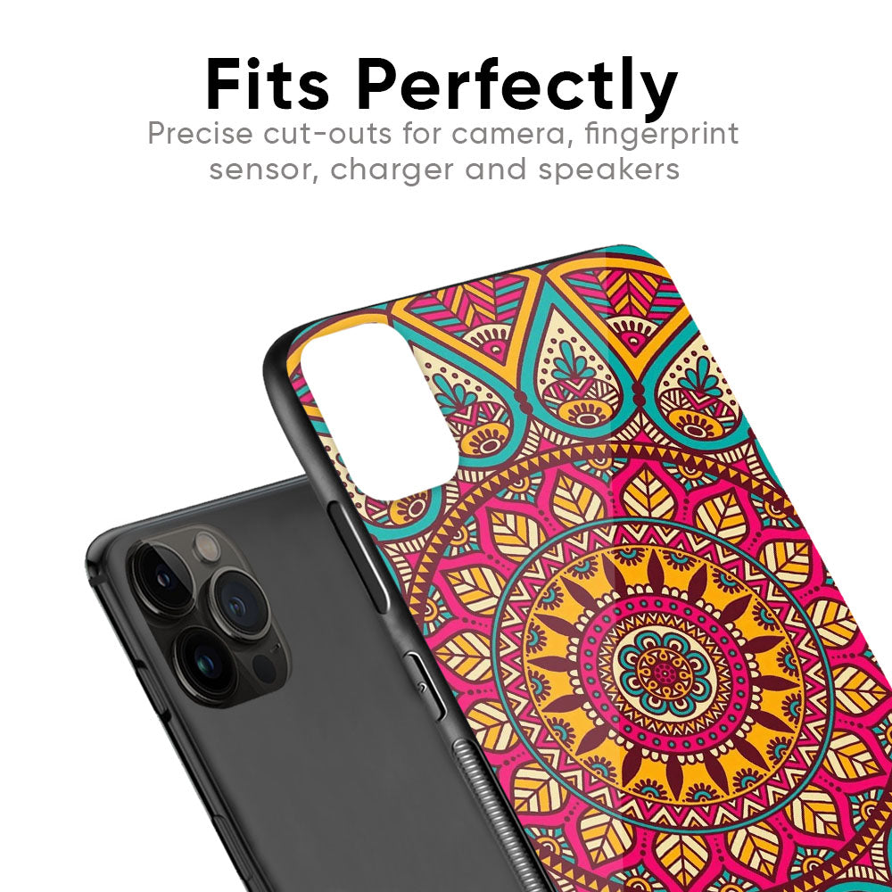 Elegant Mandala Glass Case for Apple iPhone XS Max