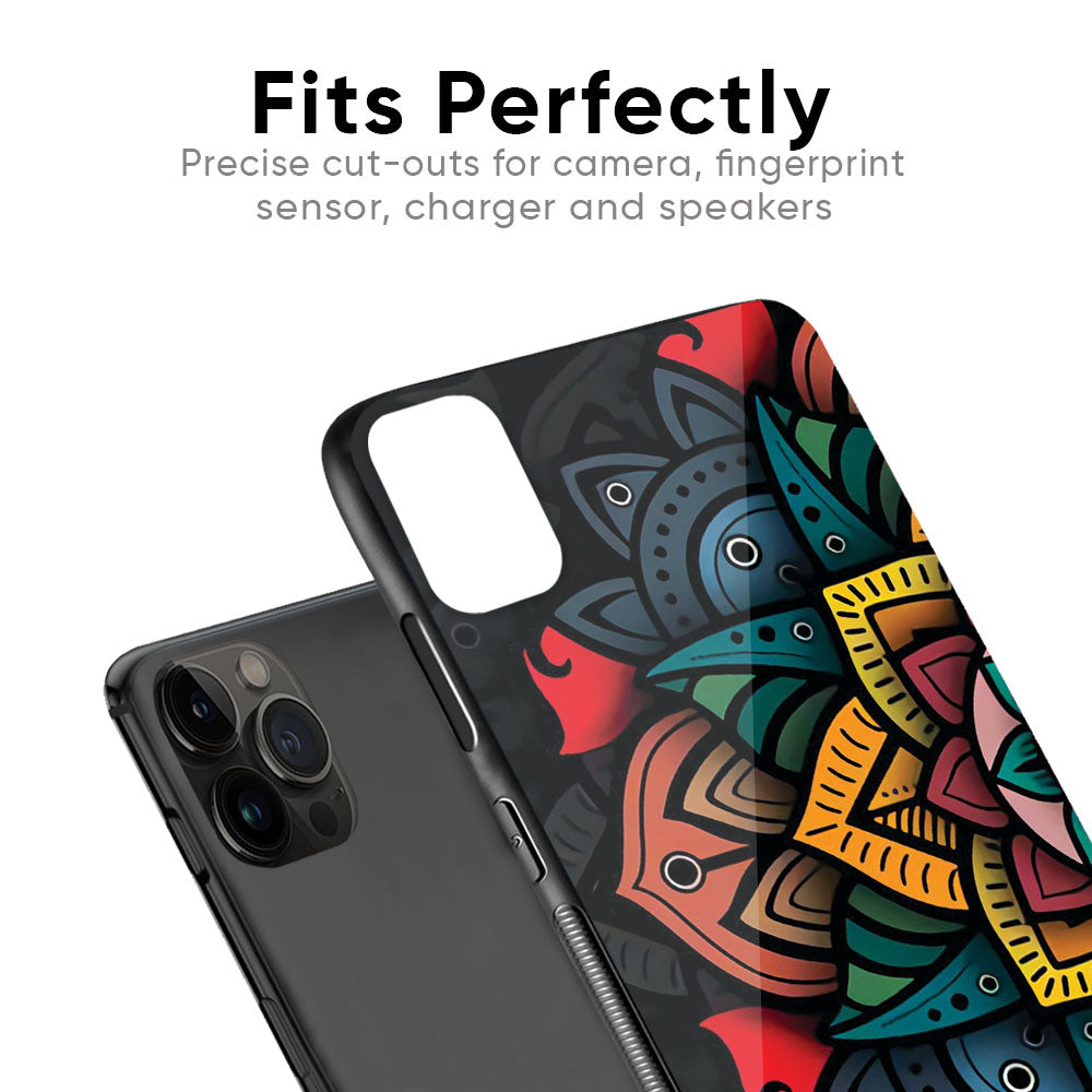Retro Gorgeous Flower Glass Case for Apple iPhone XS Max