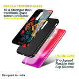 Retro Gorgeous Flower Glass Case for Realme 9 5G