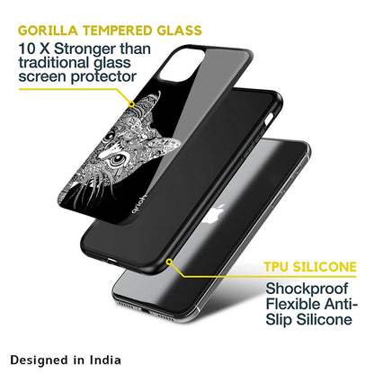 Kitten Mandala Glass Case for Apple iPhone XS Max