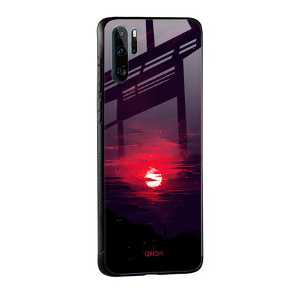 Morning Red Sky Glass Case For Huawei P30 Pro
