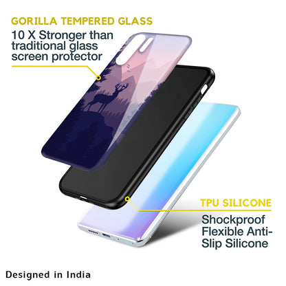 Deer In Night Glass Case For Huawei P30 Pro