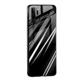 Black & Grey Gradient Glass Case For Huawei P40 Pro