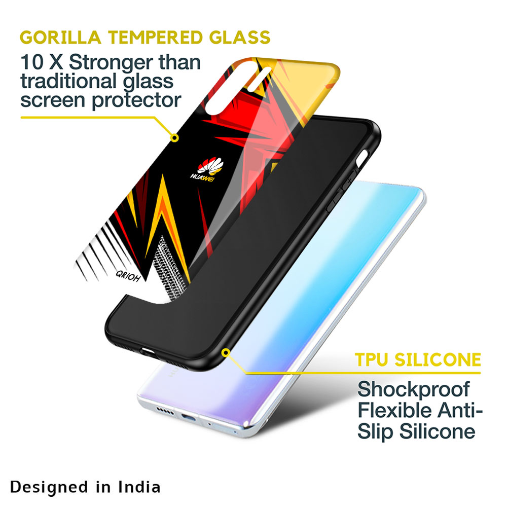 Race Jersey Pattern Glass Case For Huawei P30 Pro