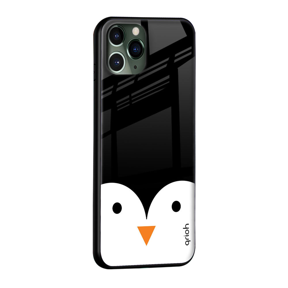 Cute Penguin Glass Case for iPhone SE 2022