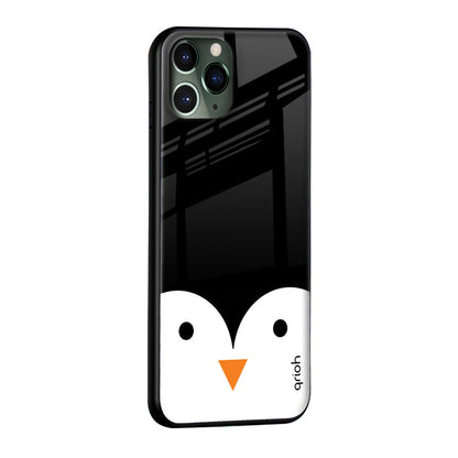 Cute Penguin Glass Case for iPhone SE 2022