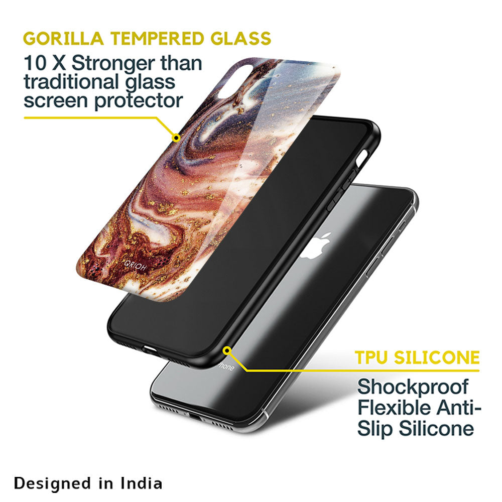 Exceptional Texture Glass Case for iPhone SE 2022