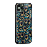 Peacock Feathers Glass case for iPhone SE 2022