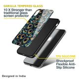 Peacock Feathers Glass case for iPhone SE 2022