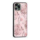 Shimmer Roses Glass case for iPhone SE 2022