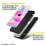 Colorful Waves Glass case for iPhone SE 2022