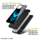 Vertical Blue Arrow Glass Case For Nothing Phone (1)
