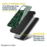 Abstract Green Glass Case For Nothing Phone (1)