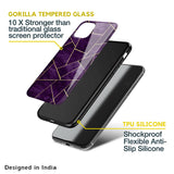 Geometric Purple Glass Case For Nothing Phone (1)