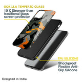 Camouflage Orange Glass Case For Nothing Phone (1)