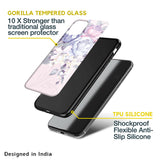 Elegant Floral Glass case for Nothing Phone (1)