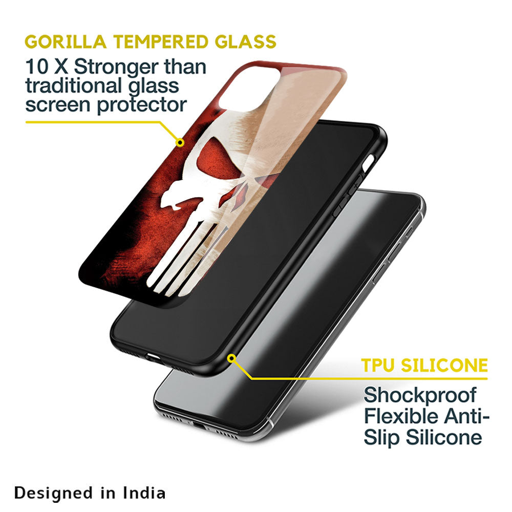 Red Skull Glass Case for Nothing Phone (1)