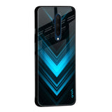Vertical Blue Arrow Glass Case For OnePlus 10T 5G
