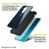 Overshadow Blue Glass Case For OnePlus Nord