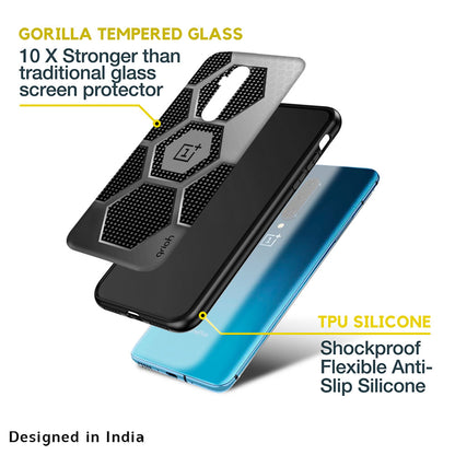 Hexagon Style Glass Case For OnePlus Nord N20 SE