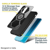 Hexagon Style Glass Case For OnePlus Nord N20 SE