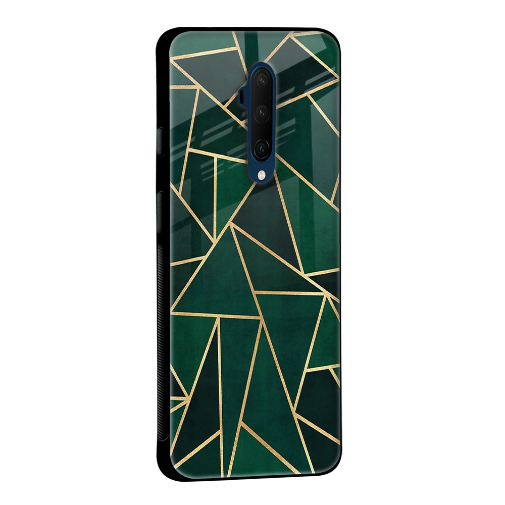 Abstract Green Glass Case For OnePlus 10T 5G