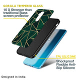 Abstract Green Glass Case For OnePlus Nord N20 5G