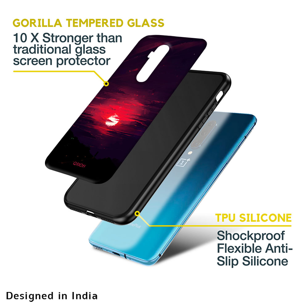 Morning Red Sky Glass Case For OnePlus Nord N20 SE
