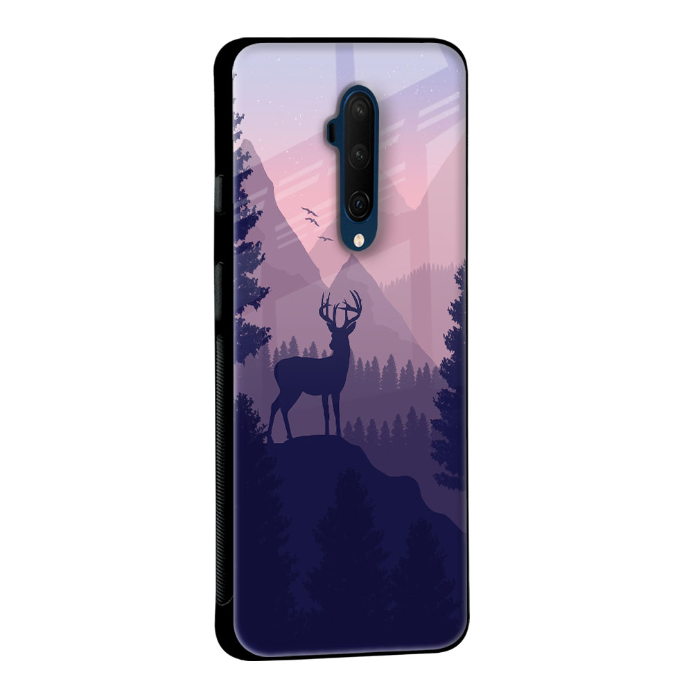 Deer In Night Glass Case For OnePlus 10T 5G