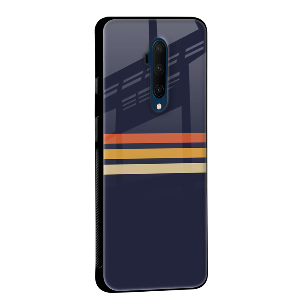Tricolor Stripes Glass Case For OnePlus Nord CE 2 Lite 5G