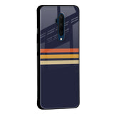 Tricolor Stripes Glass Case For OnePlus 8