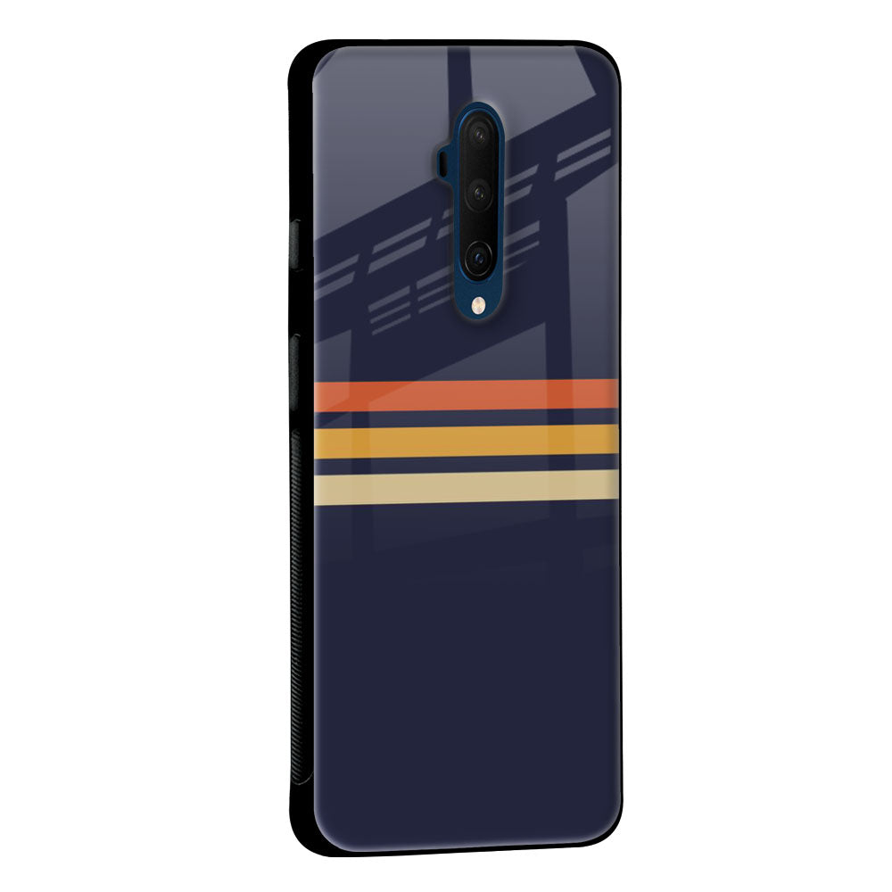 Tricolor Stripes Glass Case For OnePlus Nord CE 2 5G