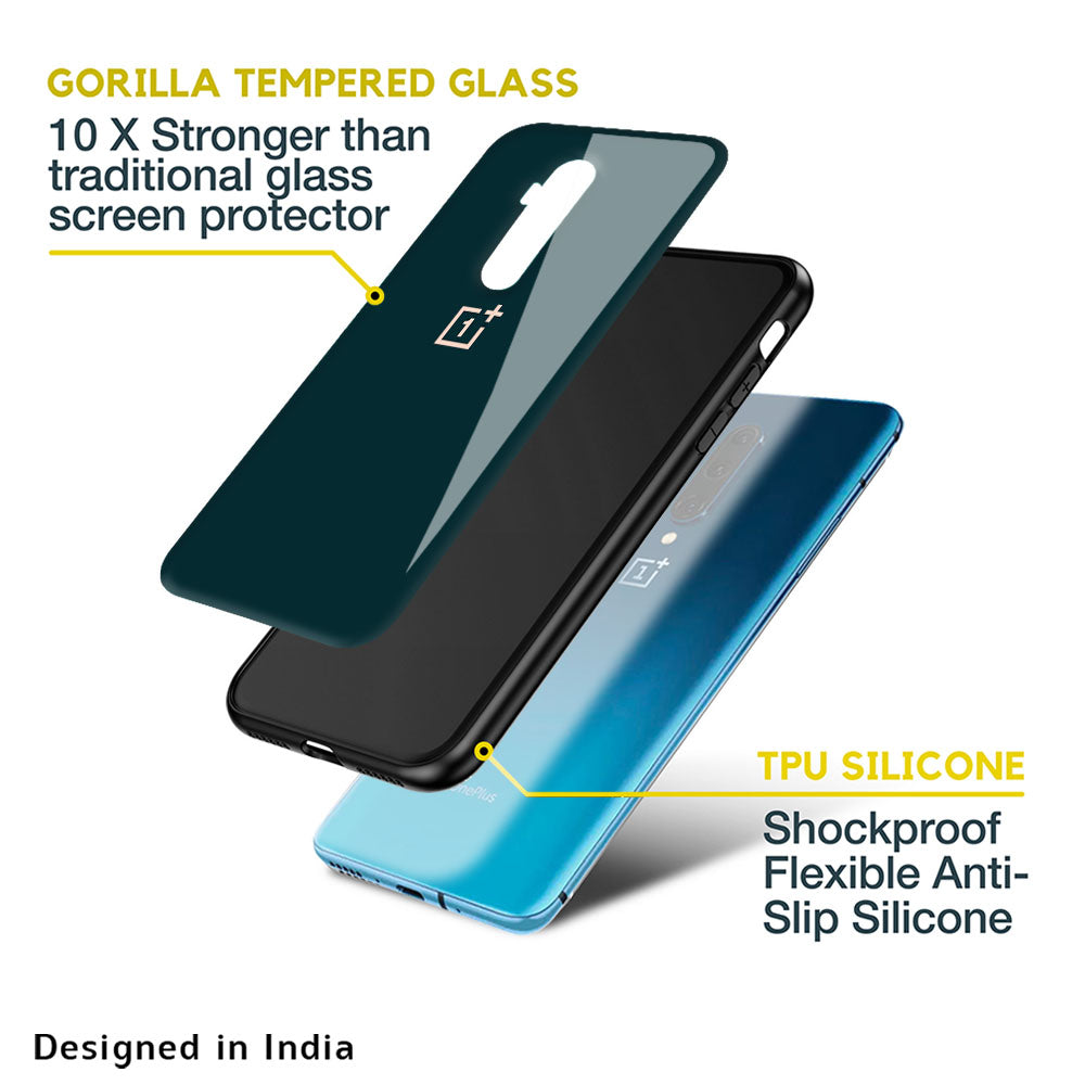 Hunter Green Glass Case For OnePlus Nord CE