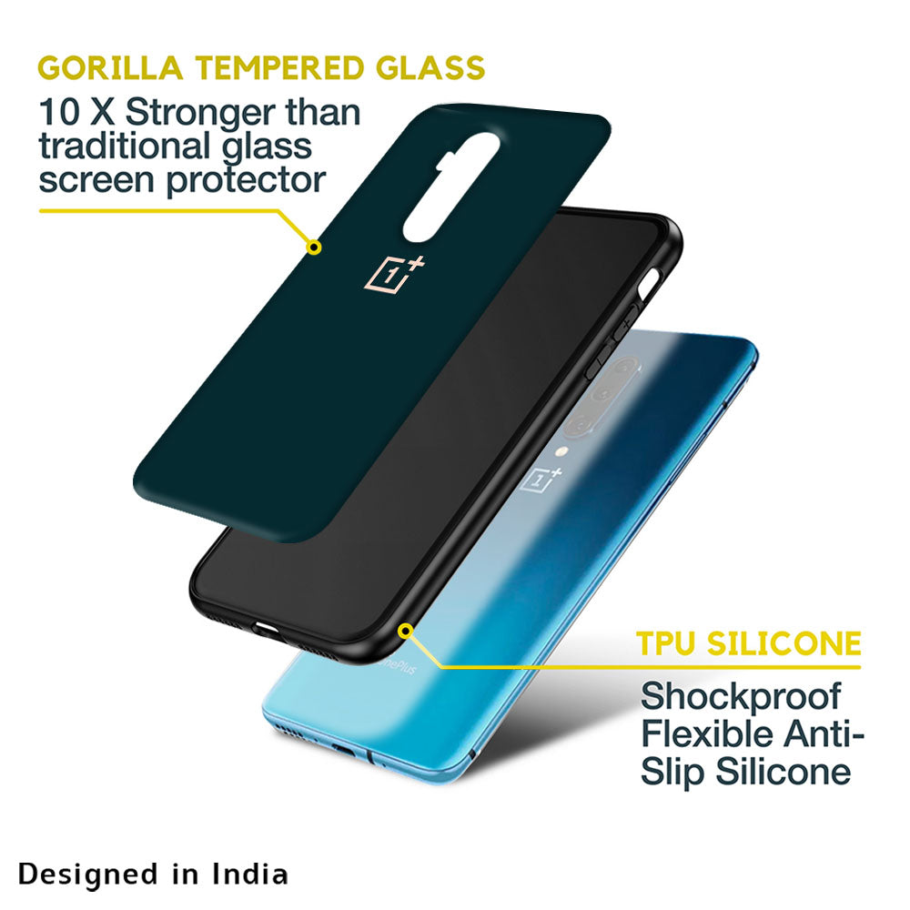Hunter Green Glass Case For OnePlus Nord N20 SE