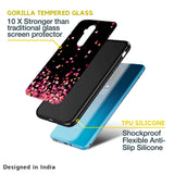 Heart Rain Fall Glass Case For OnePlus 10T 5G