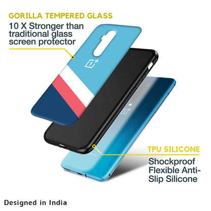 Pink & White Stripes Glass Case For OnePlus Nord N20 SE